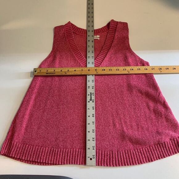 Anthropologie Sweater Tank Womesn XS Extra Small Punch Plunge V Neck Sleeveless - Picture 6 of 11